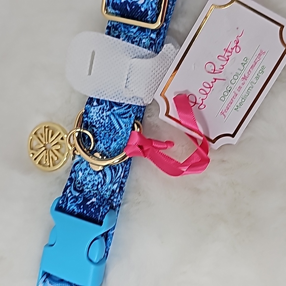 Lilly Pulitzer Dog Lead Mermazing Medium/Large - Picture 2 of 4